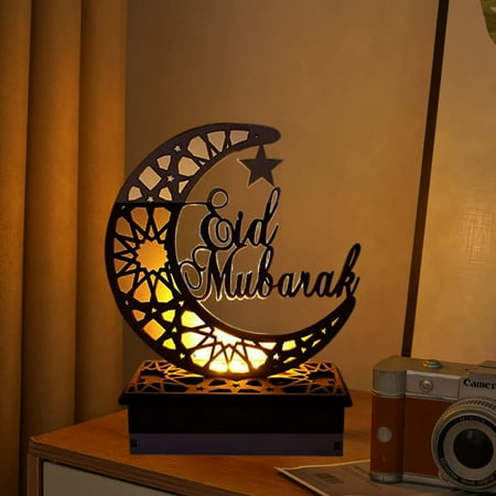 Fongwan Eid Mubarak Star Moon Wooden Decor Ramadan Eid LED Night Light Table Lamp Decoration Craft Gift-i
Fongwan Eid Mubarak Star Moon Wooden Decor Ramadan Eid LED Night Light Table Lamp Decoration Craft Gift-i