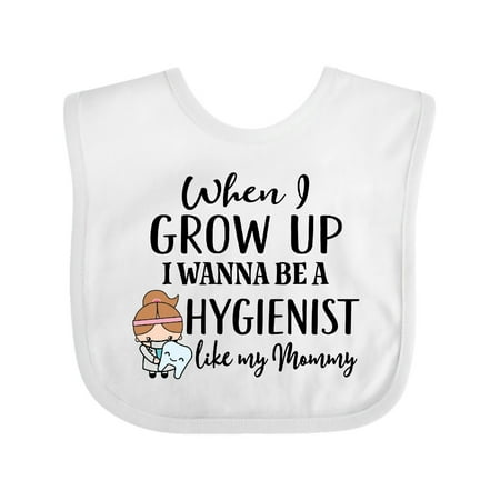 Inktastic Future Dental Hygienist Like Mommy Gift Baby Girl Bib