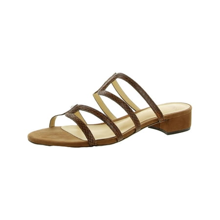 Alexandre Birman Womens Mena Leather Strappy Slide Sandals