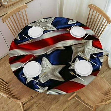 BCIIG Stars Ribbons Patriotism Round Tablecloth 100% Polyester Waterproof Fabric Ideal for Indoor and Outdoor Restaurants Weddings Parties 38 -42
BCIIG Stars Ribbons Patriotism Round Tablecloth 100% Polyester Waterproof Fabric Ideal for Indoor and Outdoor Restaurants Weddings Parties 38 -42