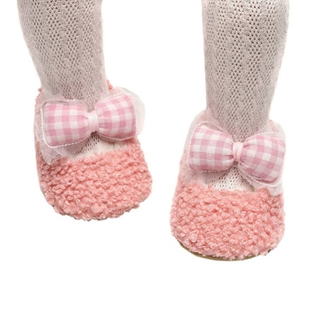 Baby Girls Cute Moccasinss Plaid Bowknot Coral Fleece Flats Shoes 
Baby Girls Cute Moccasinss Plaid Bowknot Coral Fleece Flats Shoes
