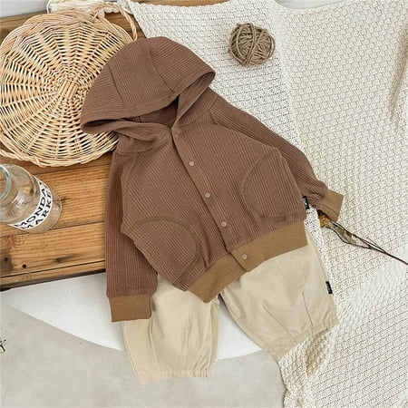 Cathalem Zip up Hoodies for Kids Baby Girls Boys Solid Knit Sweater Spring Winter Long Girls Hooded Fleece Jacket Sweater Brown 0-6 Months
Cathalem Zip up Hoodies for Kids Baby Girls Boys Solid Knit Sweater Spring Winter Long Girls Hooded Fleece Jacket Sweater Brown 0-6 Months