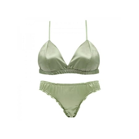 SUPERHOMUSE Bikini Smooth Satin No Steel Ring 3/4 Cup Gathered Triangle Cup Bra + Panties Set S-L
SUPERHOMUSE Bikini Smooth Satin No Steel Ring 3/4 Cup Gathered Triangle Cup Bra + Panties Set S-L