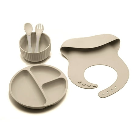CHOMOEN 5PCS/Set Baby Feeding Tableware BPA Free Food Grade Silicone Bowl Bib Placemat Fork Spoon Feeding Set Baby Supplies for Kids
CHOMOEN 5PCS/Set Baby Feeding Tableware BPA Free Food Grade Silicone Bowl Bib Placemat Fork Spoon Feeding Set Baby Supplies for Kids
