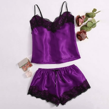 Qcmgmg 2 Pack Solid Color Sleepwear Nightgown Pajamas Set Cami And Shorts Sexy Satin Pjs for Women
Qcmgmg 2 Pack Solid Color Sleepwear Nightgown Pajamas Set Cami And Shorts Sexy Satin Pjs for Women