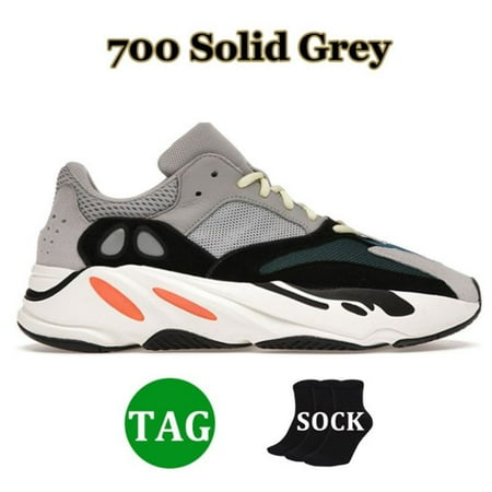 

3M Reflective 700 V2 Running Shoes Static Runner Wave Inertia Tephra Solid Grey Utility Black Men Women Sport Trainer Eur 36-45