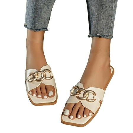 mtvxesu Slides for Women Flat Bottomed Metal Buckle Sandals External Wear Women s Slide Sandals Office Discount
mtvxesu Slides for Women Flat Bottomed Metal Buckle Sandals External Wear Women s Slide Sandals Office Discount