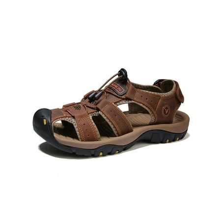 Lumento Mens Hiking Sandal Closed Toe Sport Sandals Breathable Beach Shoes Non-Slip Water Shoe Outdoor Lightweight Summer Dark Brown 8
Lumento Mens Hiking Sandal Closed Toe Sport Sandals Breathable Beach Shoes Non-Slip Water Shoe Outdoor Lightweight Summer Dark Brown 8