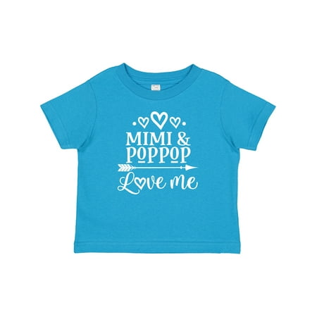 Inktastic Mimi and PopPop Love Me Outfit Gift Baby Girl T-Shirt