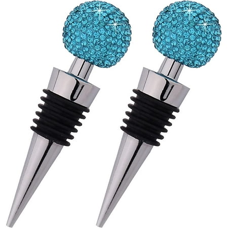 2pcs Crystal Wine Stoppers Decorative Bottle Stopper Reusable Premium Wine Plug Made by Zinc Alloy & Silicone. Liquor
2pcs Crystal Wine Stoppers Decorative Bottle Stopper Reusable Premium Wine Plug Made by Zinc Alloy & Silicone. Liquor