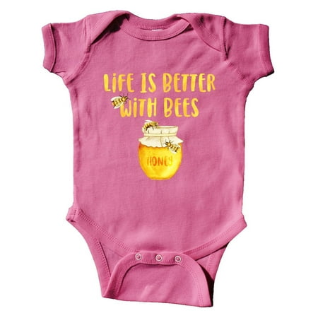 Inktastic Life s Better With Bees 2 Gift Baby Boy or Baby Girl Bodysuit