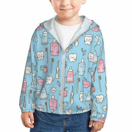 Goofa Funny Cute Teeth Printed Kids Zip-Up Hoodie Girls Boys UPF50+ Sun Protection Jacket Hooded Cooling Shirt-4 Years
Goofa Funny Cute Teeth Printed Kids Zip-Up Hoodie Girls Boys UPF50+ Sun Protection Jacket Hooded Cooling Shirt-4 Years
