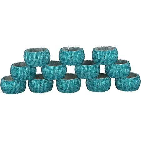 Ajuny Set of 12 Turquoise Handmade Beaded Decorative Napkin Rings Table Decor Gifts
Ajuny Set of 12 Turquoise Handmade Beaded Decorative Napkin Rings Table Decor Gifts