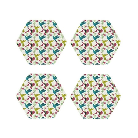 Drink Coasters Set of 4 Green Blue Purple Hummingbird Leather Coasters for Coffee Table Protector Heat Resistant Cute Coasters for Home Decor Housewarming Gifts Bar Kitchen 4 Inch Hexagon
Drink Coasters Set of 4 Green Blue Purple Hummingbird Leather Coasters for Coffee Table Protector Heat Resistant Cute Coasters for Home Decor Housewarming Gifts Bar Kitchen 4 Inch Hexagon