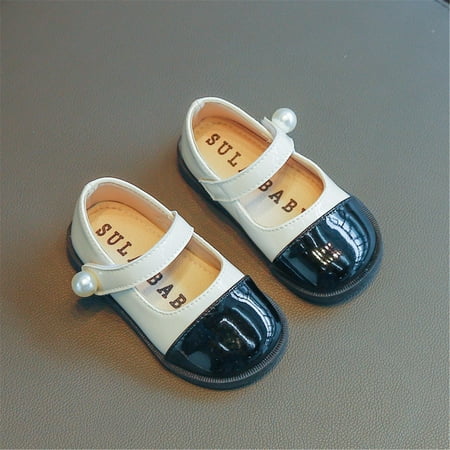 RUICUW Girls Leather Pearl Design Soft Round Dual Color Design Toe Princess Dress Flat Shoes(Toddler/Little Kid/Big Kids ) 3-3.5 Years
RUICUW Girls Leather Pearl Design Soft Round Dual Color Design Toe Princess Dress Flat Shoes(Toddler/Little Kid/Big Kids ) 3-3.5 Years