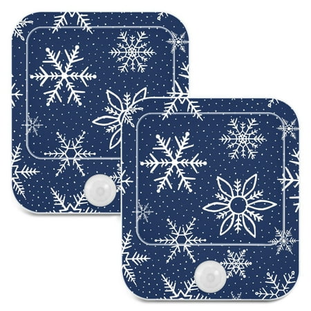 Snowflakes on Blue Christmas LED Motion Sensor Night Light Plug into Wall 2 Pack Auto Dusk to Dawn Adjustable
Snowflakes on Blue Christmas LED Motion Sensor Night Light Plug into Wall 2 Pack Auto Dusk to Dawn Adjustable
