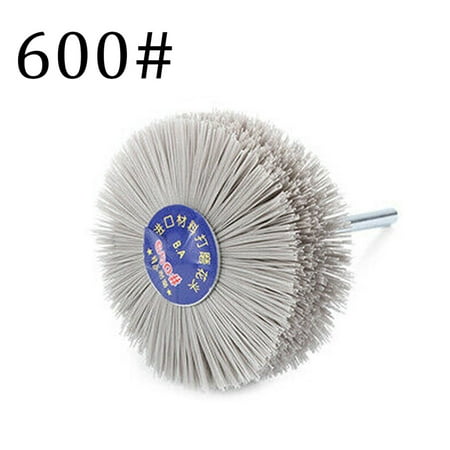 3\ Nylon Wheel Polishing Wire Brush Abrasive Tool for Wood 6mm Shank 80~600 Grit