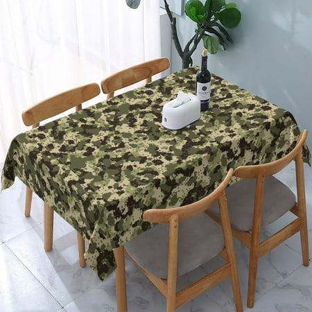 Tablecloth Green Black Camouflage Background Table Cloth For Rectangle Tables Waterproof Resistant Picnic Table Covers For Kitchen Dining/Party(54x72in)
Tablecloth Green Black Camouflage Background Table Cloth For Rectangle Tables Waterproof Resistant Picnic Table Covers For Kitchen Dining/Party(54x72in)