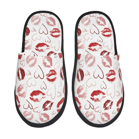 Honeii Red Lips Print Furry Slippers Bedroom Slippers for Women and Men Fuzzy Plush Comfy Faux Fur Lined Slide Shoes -Medium
Honeii Red Lips Print Furry Slippers Bedroom Slippers for Women and Men Fuzzy Plush Comfy Faux Fur Lined Slide Shoes -Medium