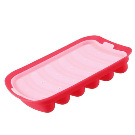 Elenxs Silicone Sausage Mold 6-Cavity DIY Ice Candy Chocolate Pan Non-Stick Mould for Baking Red
Elenxs Silicone Sausage Mold 6-Cavity DIY Ice Candy Chocolate Pan Non-Stick Mould for Baking Red