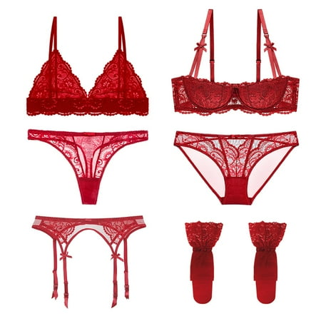 Varsbaby Women s Bra and Panty Lingerie Set with Garter Belt Stockings 6 Pcs
Varsbaby Women s Bra and Panty Lingerie Set with Garter Belt Stockings 6 Pcs