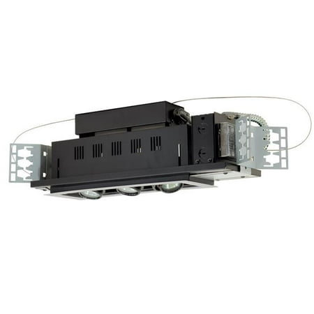 Jesco Lighting MG1650-3ESB Double Gimbal 3 Light Linear Black Interior with Silver Trim
Jesco Lighting MG1650-3ESB Double Gimbal 3 Light Linear Black Interior with Silver Trim