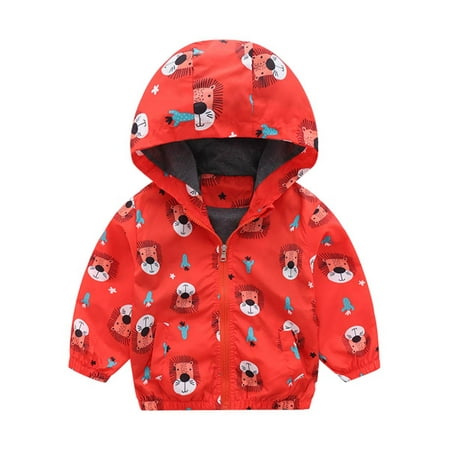 1-6T Kids Baby Boy Waterproof Windbreak Hooded Coat Zip-up Jacket Outerwear - Red lion
1-6T Kids Baby Boy Waterproof Windbreak Hooded Coat Zip-up Jacket Outerwear - Red lion