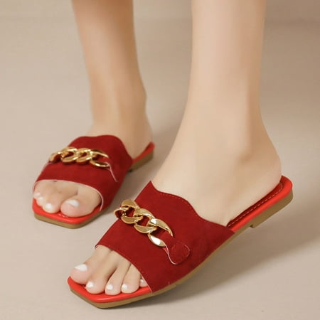 Cathalem Slippers for Older Women Fashion Spring Summer Women Slippers Flat Bottom Lightweight Open Ultra Soft Slippers for Women Red 8
Cathalem Slippers for Older Women Fashion Spring Summer Women Slippers Flat Bottom Lightweight Open Ultra Soft Slippers for Women Red 8