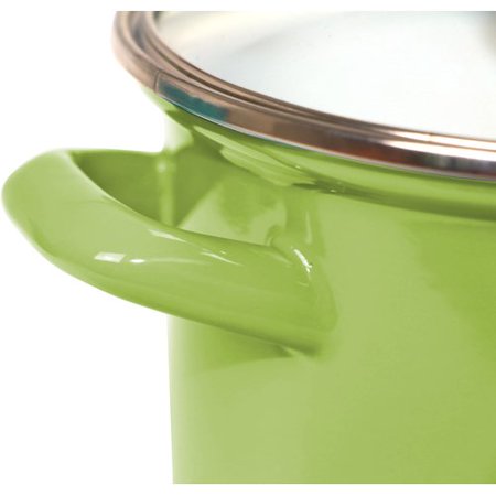 Calypso Basics, 3.5 Qt. Stock Pot w/ Glass Lid, Lime