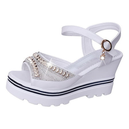 Women s Rhinestone Platform Wedge Heeled Sandals Ladies Girls Glitter Pendant Ankle Strap Buckle Peep Toe Fashion Summer Pumps Shoes
Women s Rhinestone Platform Wedge Heeled Sandals Ladies Girls Glitter Pendant Ankle Strap Buckle Peep Toe Fashion Summer Pumps Shoes