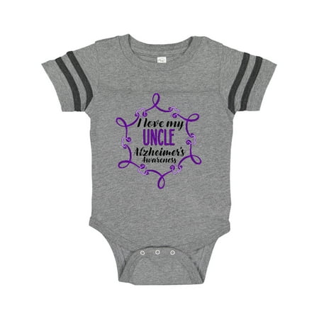 Inktastic I Love My Uncle Alzheimer s Awareness with Purple Hearts Gift Baby Boy or Baby Girl Bodysuit
Inktastic I Love My Uncle Alzheimer s Awareness with Purple Hearts Gift Baby Boy or Baby Girl Bodysuit