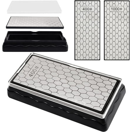 Double Sided Sharpener Diamond Kitchen Sharpening Stone Non Slip Cutting Tool Sharpener 600/1200 Grit
Double Sided Sharpener Diamond Kitchen Sharpening Stone Non Slip Cutting Tool Sharpener 600/1200 Grit