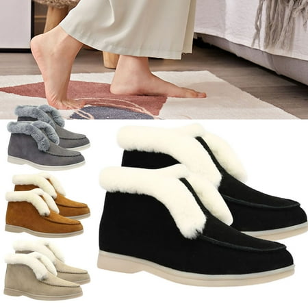 Zhaomeidaxi Womens Snow Boots Warm Ankle Booties Waterproof Comfortable Slip On Outdoor Fur Lined Lining Winter Shoes for Women
Zhaomeidaxi Womens Snow Boots Warm Ankle Booties Waterproof Comfortable Slip On Outdoor Fur Lined Lining Winter Shoes for Women