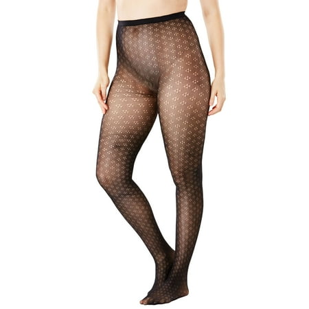 Patterned plus size tights 