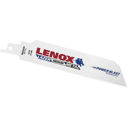 1PK Lenox Lazer 6 In. 18 TPI Metal Reciprocating Saw Blade (5-Pack)