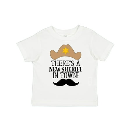Inktastic New Sheriff in Town Boys Gift Toddler Boy Girl T-Shirt