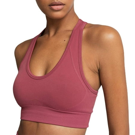 ALSLIAO Sports Bras for Women Seamless Workout Yoga Gym Fitness Bra with Removable Pads Pink M
ALSLIAO Sports Bras for Women Seamless Workout Yoga Gym Fitness Bra with Removable Pads Pink M