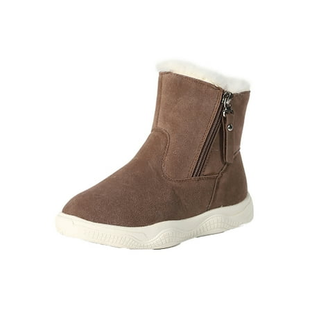 Fangasis Toddler Non-Slip Round Toe Leather Booties School Zipper Casual Warm Snow Boot Curry 9C
Fangasis Toddler Non-Slip Round Toe Leather Booties School Zipper Casual Warm Snow Boot Curry 9C