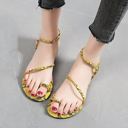 VEKDONE Sandals for Women Dressy Women s Snake Print Strap Flat Sandals Comfy Platform Casual Sandal Summer Beach Travel Slipper Flip Flops Size 9
VEKDONE Sandals for Women Dressy Women s Snake Print Strap Flat Sandals Comfy Platform Casual Sandal Summer Beach Travel Slipper Flip Flops Size 9