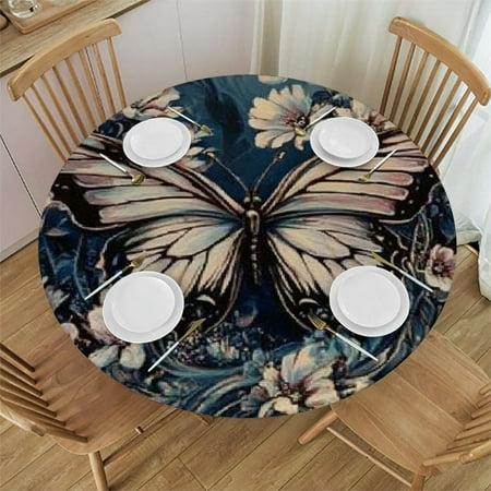 Patifu Butterfly Flowers Swirl Round Tablecloth Stain-Resistant Washable Indoor Outdoor for Restaurants Weddings Parties Picnic Dining Kitchen Farmhouse 54 -58
Patifu Butterfly Flowers Swirl Round Tablecloth Stain-Resistant Washable Indoor Outdoor for Restaurants Weddings Parties Picnic Dining Kitchen Farmhouse 54 -58