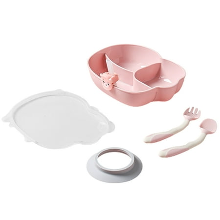 Hloma 1 Set Kids Tableware Set Non-slip Suction Cup Design Compartment-design with Lid Fork Spoon Straw Plate Baby Cutlery Set Home Supply
Hloma 1 Set Kids Tableware Set Non-slip Suction Cup Design Compartment-design with Lid Fork Spoon Straw Plate Baby Cutlery Set Home Supply