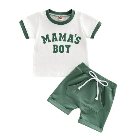 Musuos Baby Boys 2Pcs Summer Outfits 6 12 18 24M Short Sleeve Letter Print T-Shirts + Pocket Shorts Set
Musuos Baby Boys 2Pcs Summer Outfits 6 12 18 24M Short Sleeve Letter Print T-Shirts + Pocket Shorts Set