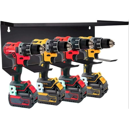 Tool storage rack Garage charging station wall mounting