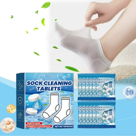 DIURYCE Cleaning Accessories For Home Sock Cleaning Tablets Easily Clean Instantly Fresh! Sock Cleaning Tablets For A Quick And Refreshing Experience
DIURYCE Cleaning Accessories For Home Sock Cleaning Tablets Easily Clean Instantly Fresh! Sock Cleaning Tablets For A Quick And Refreshing Experience