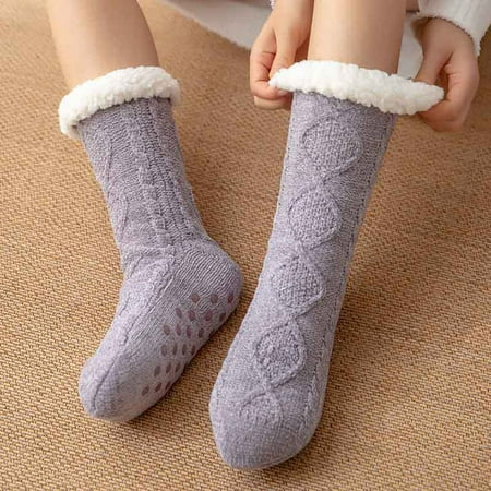 Qcmgmg Women Fluffy Cozy Winter Socks Soft Casual Fuzzy Non-Slip Slipper Socks for Women
Qcmgmg Women Fluffy Cozy Winter Socks Soft Casual Fuzzy Non-Slip Slipper Socks for Women