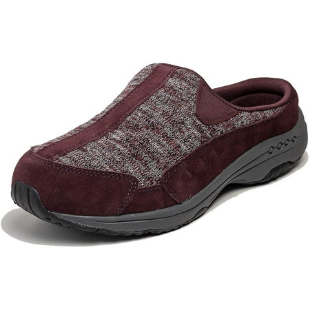 Easy Spirit Womens Traveltime Clog 10 Wide Dark Red
