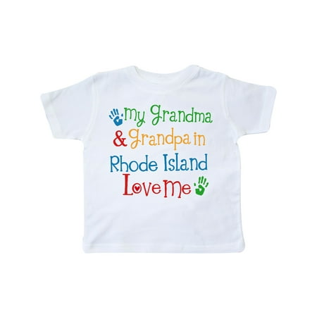 Inktastic Rhode island Grandma Loves Me Gift Toddler Boy or Toddler Girl T-Shirt