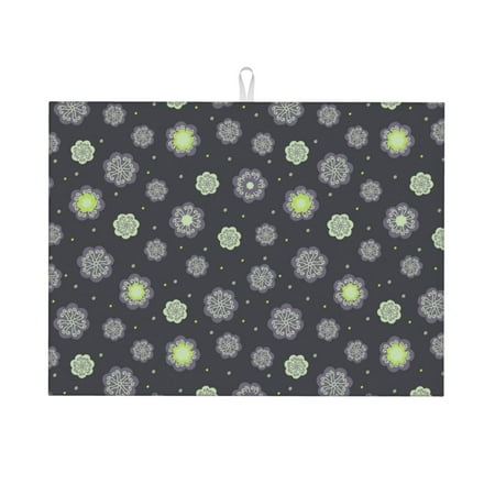 Dish Drying Mats for Kitchen Counter - Purple Flower 18x24in Dish Drying Pad Coffee Mat with Hanging Loop Super Absorbent Kitchen Counter Mat Coffee Bar Accessories
Dish Drying Mats for Kitchen Counter - Purple Flower 18x24in Dish Drying Pad Coffee Mat with Hanging Loop Super Absorbent Kitchen Counter Mat Coffee Bar Accessories
