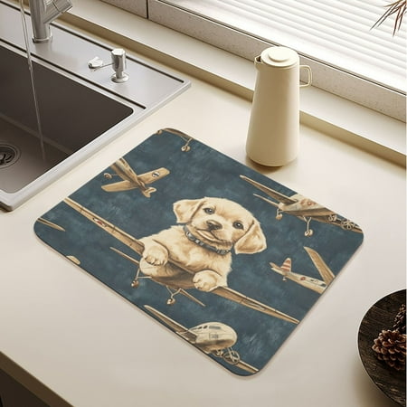 Aviation Puppy Drying Mat Diatomaceous Earth Super Absorbent Slip Rubber Sole Heat Resistant 230 Degrees Fahrenheit 23.6×19.7in
Aviation Puppy Drying Mat Diatomaceous Earth Super Absorbent Slip Rubber Sole Heat Resistant 230 Degrees Fahrenheit 23.6×19.7in