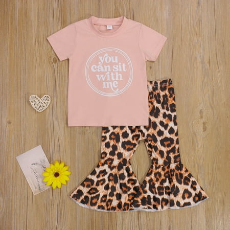 Simplmasygenix Children s Day Gift Kids Tops Clearance Summer Girls Letter Print Top+Leopard Flare Pants Two-piece Suit
Simplmasygenix Children s Day Gift Kids Tops Clearance Summer Girls Letter Print Top+Leopard Flare Pants Two-piece Suit